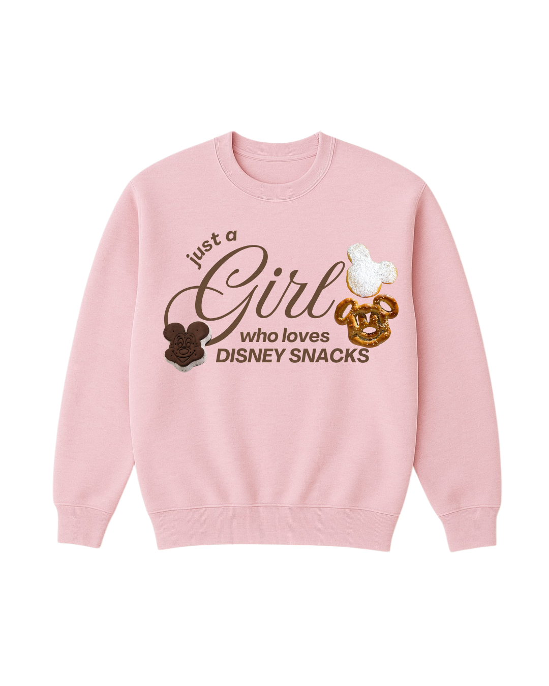 Snacks Girly Sweatshirt