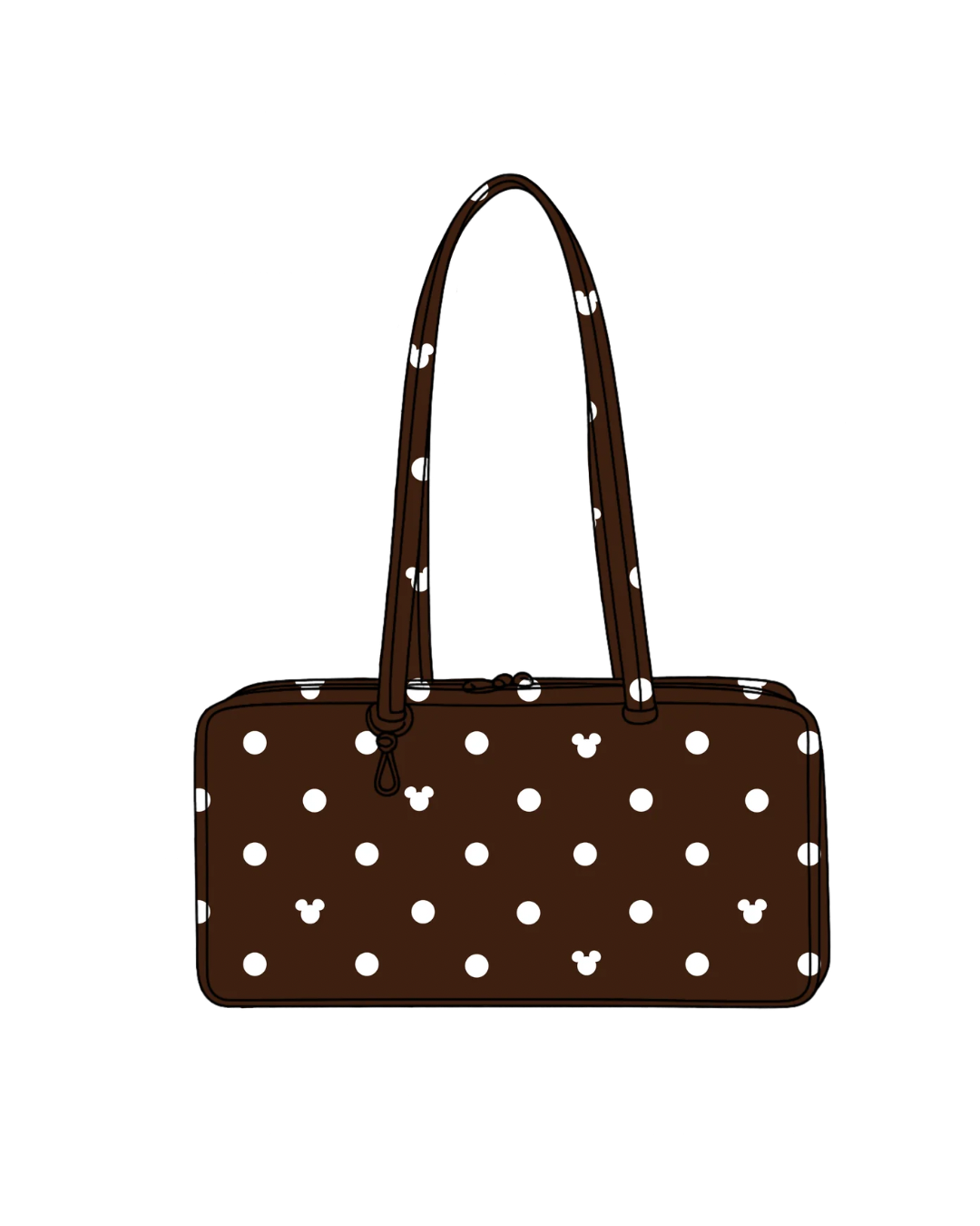 *Pre-Order* Brown Polka Dot Bag (Early September)