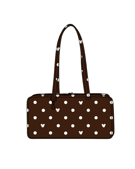 *Pre-Order* Brown Polka Dot Bag (Early September)