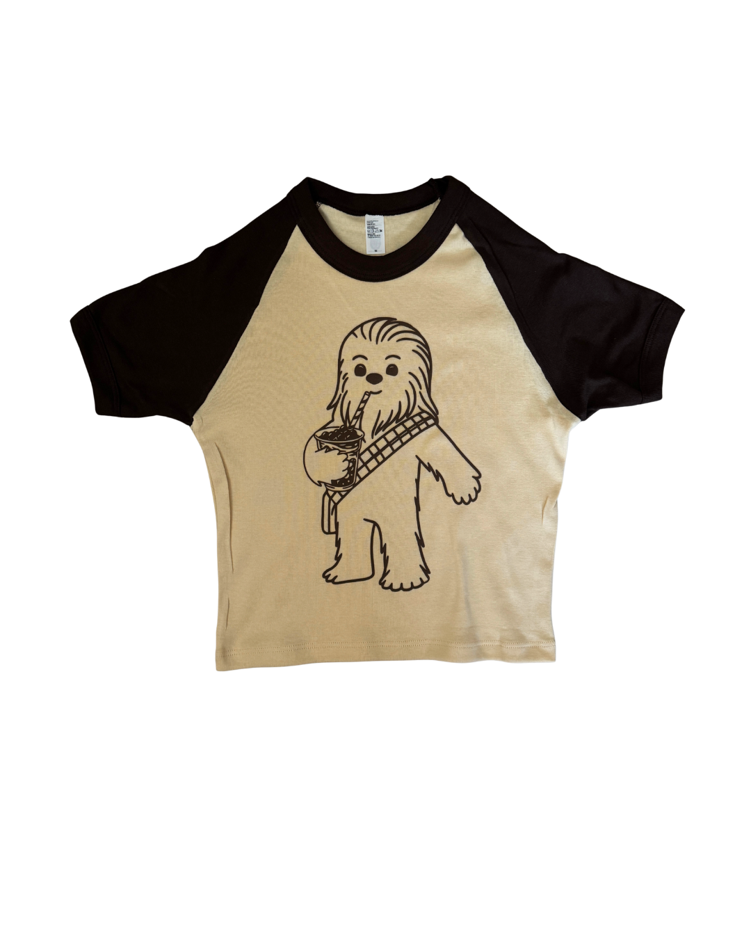 Creme/Brown Chewie Adult Baby Tee