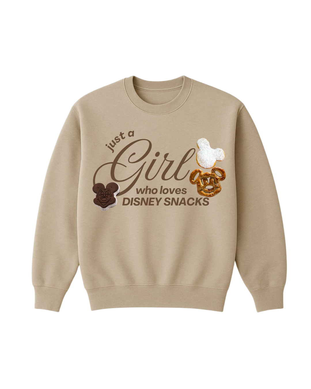 Snacks Girly Sweatshirt