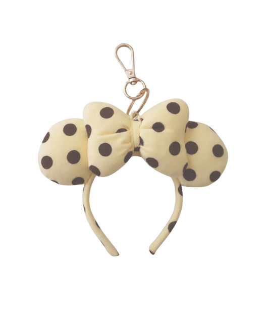 *Pre-Order* Yellow Polka Dot Ears Bag Charm (Mid July)