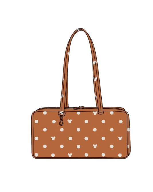 *Pre-Order* Orange Polka Dot Bag (Early September)