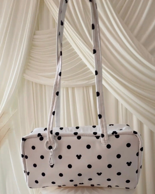 White Polka Dot Bag