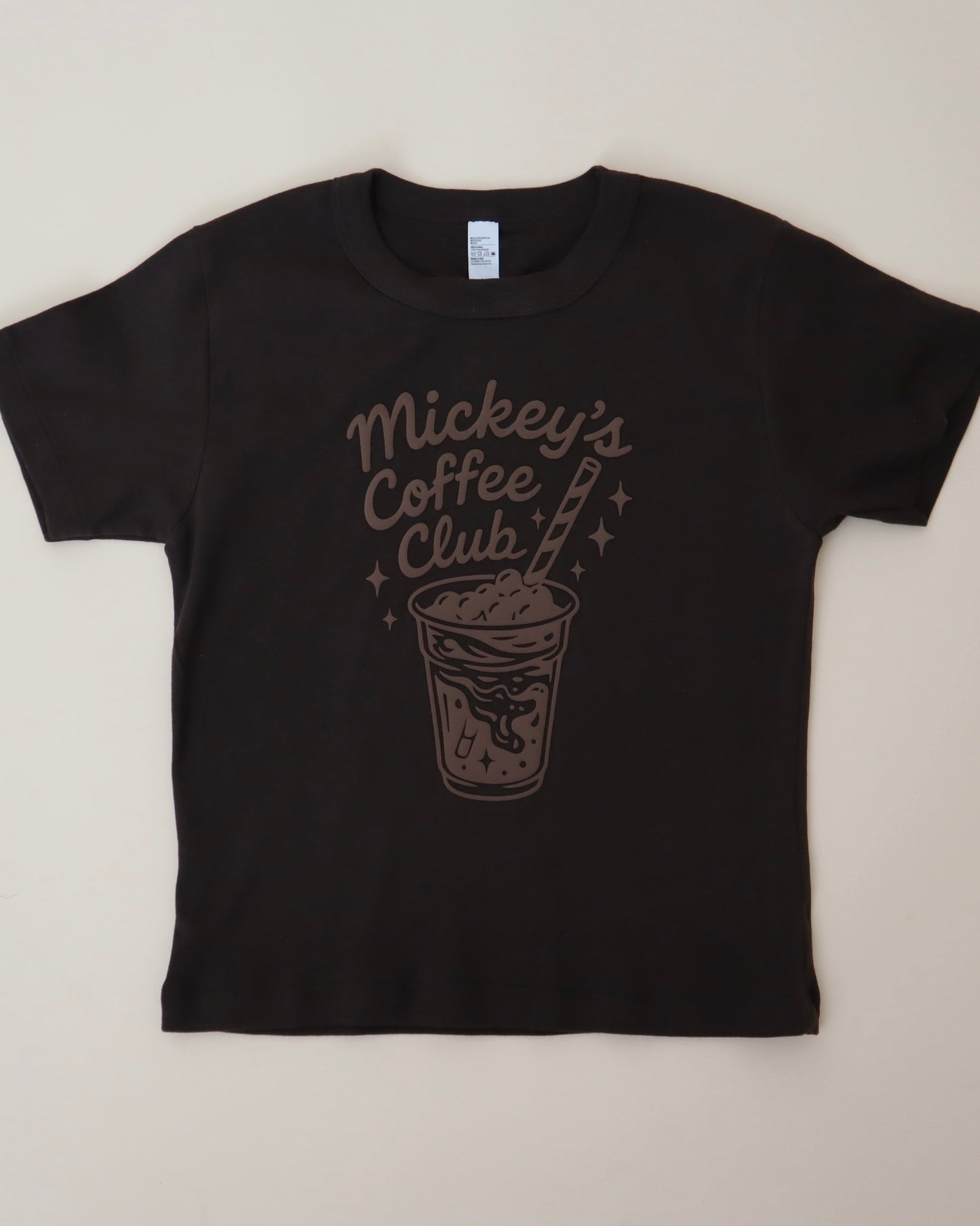 Brown Coffee Club Adult Baby Tee