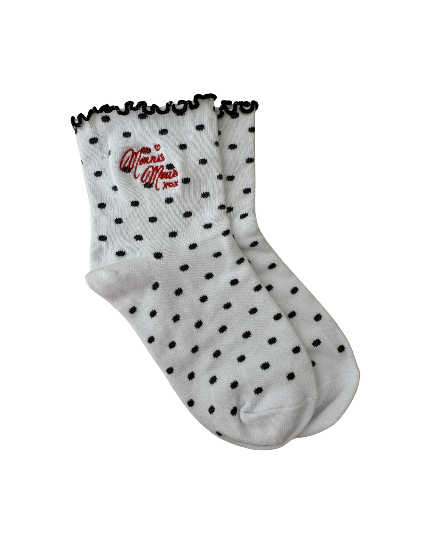 Black & White Polka Dot Socks