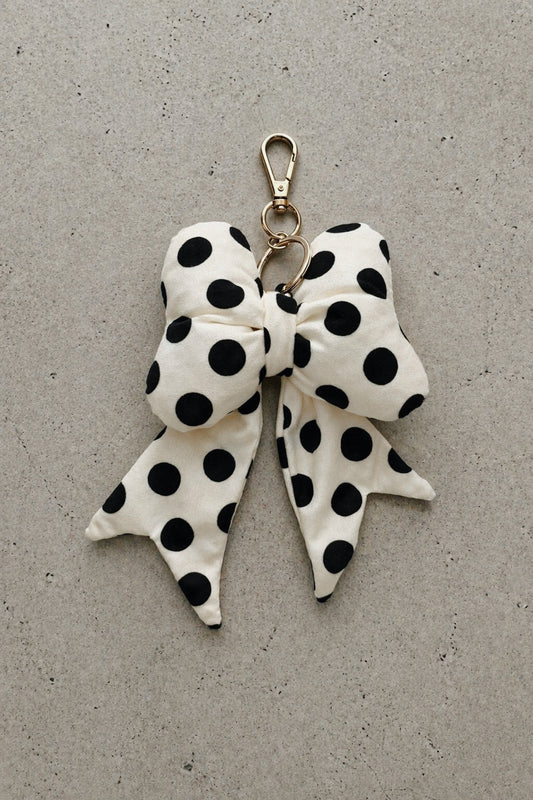 *Pre-Order* The Black & White Bow Bag Charm (Mid June)