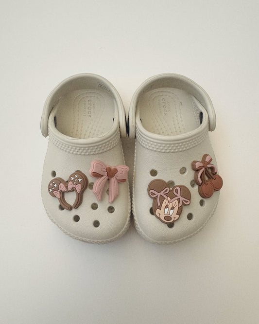 Pink Coquette Shoe Charms
