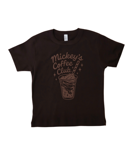 Brown Coffee Club Adult Baby Tee