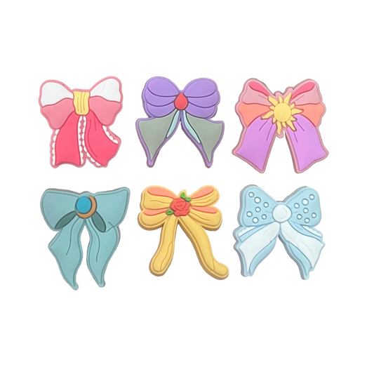 PRINCESS BOWS SHOE CHARMS