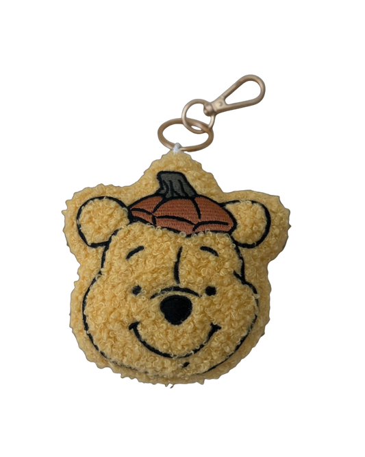 Pumpkin Bear Bag Charm